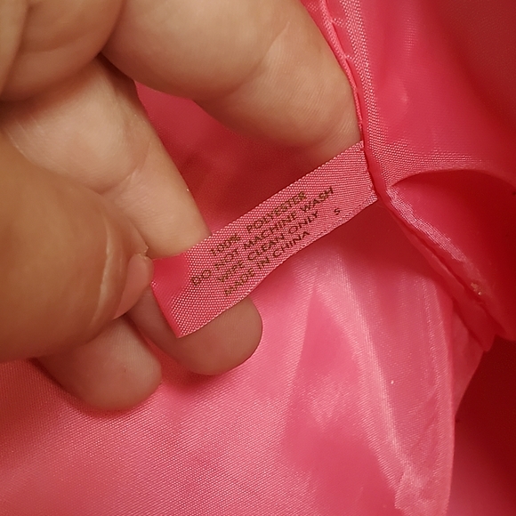 Estee Lauder Medium Tote Bag Stripe Blue White Navy Lined Pink Polyester Canvas - Picture 6 of 10